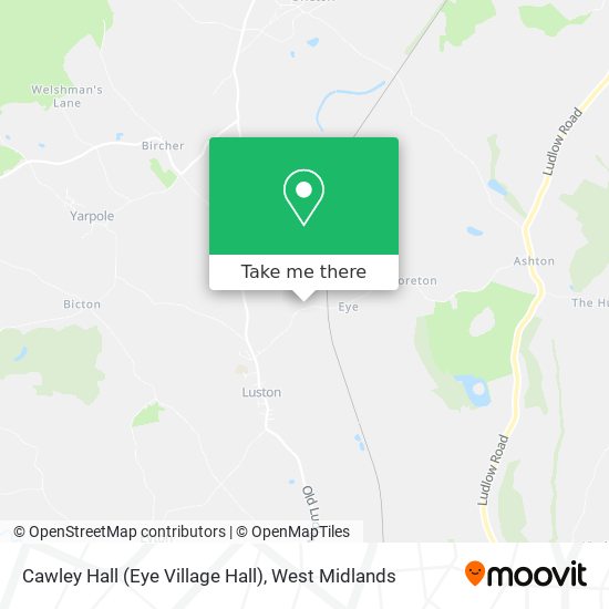 Cawley Hall (Eye Village Hall) map