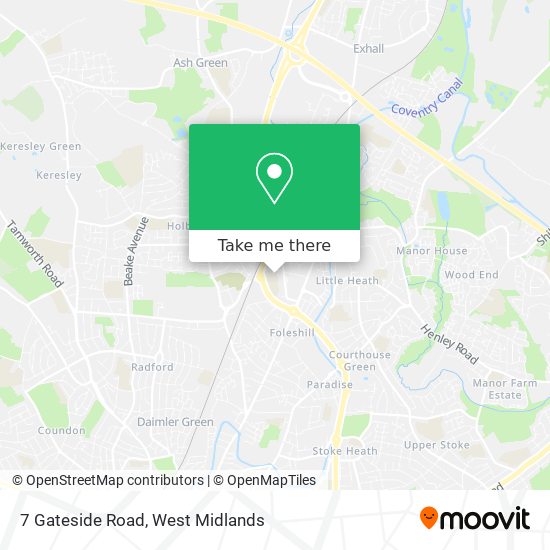 7 Gateside Road map