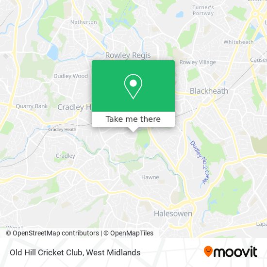 Old Hill Cricket Club map