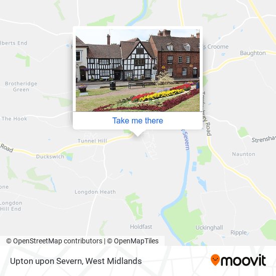 Upton upon Severn map