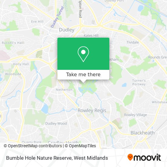 Bumble Hole Nature Reserve map
