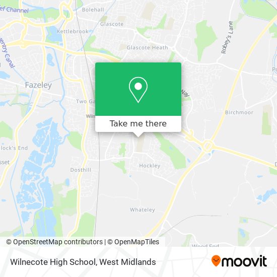 Wilnecote High School map