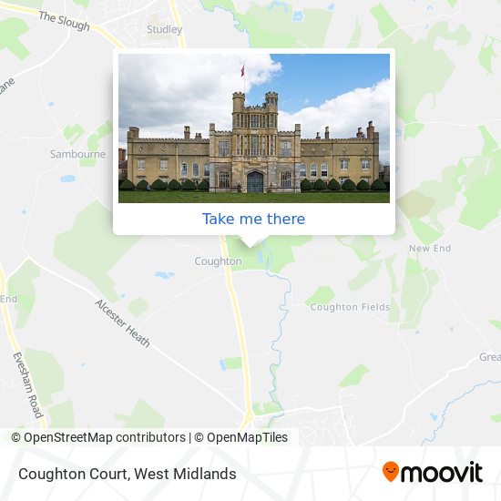 Coughton Court map