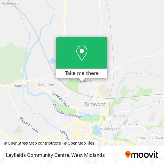 Leyfields Community Centre map