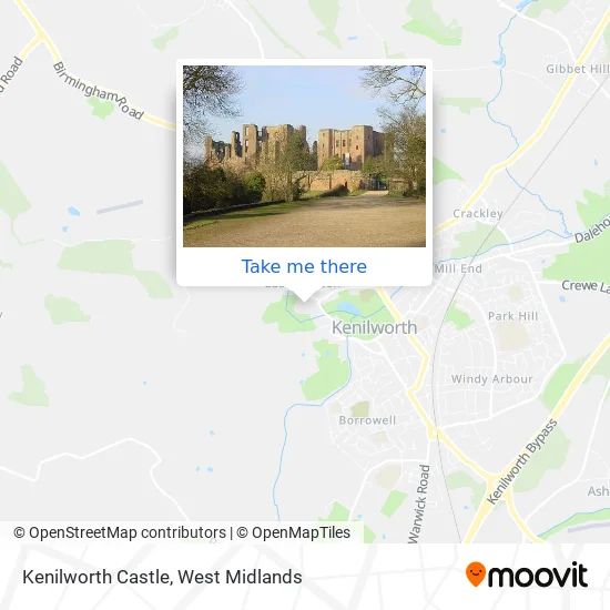 Kenilworth Castle map