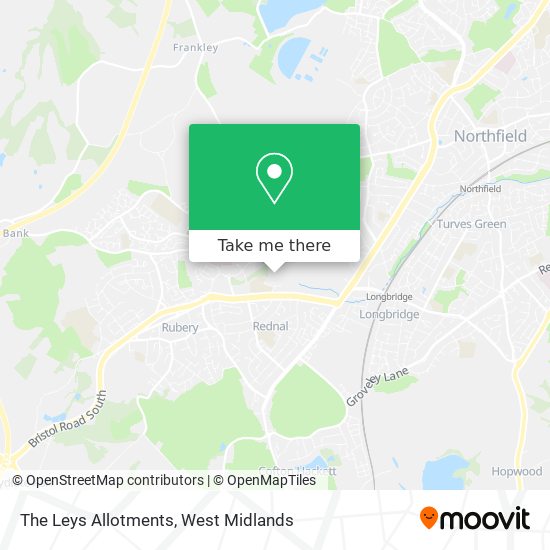The Leys Allotments map