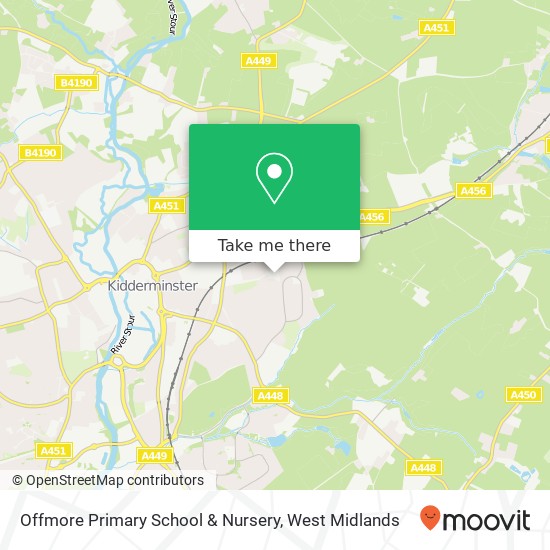 Offmore Primary School & Nursery map