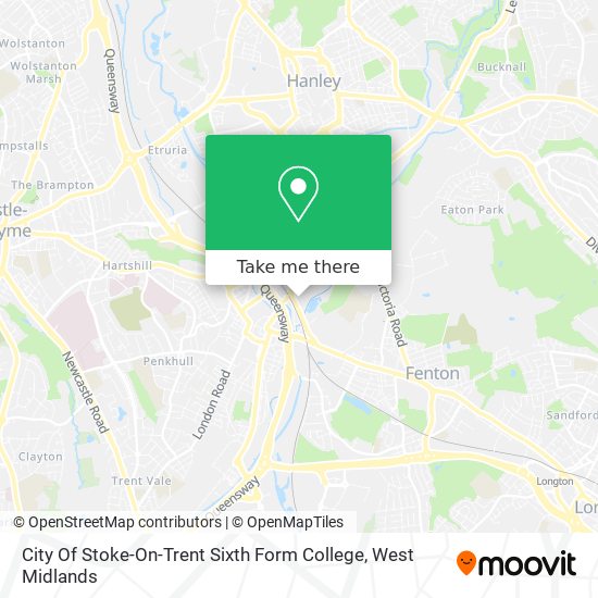 City Of Stoke-On-Trent Sixth Form College map