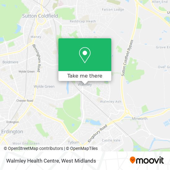 Walmley Health Centre map