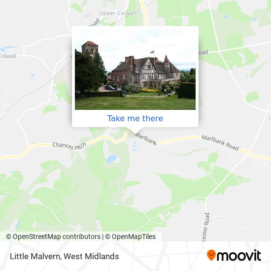 Little Malvern map
