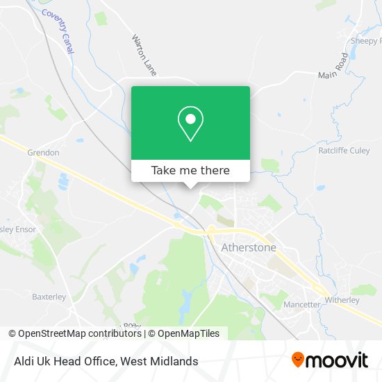 Aldi Uk Head Office map