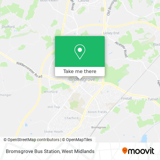 Bromsgrove Bus Station map