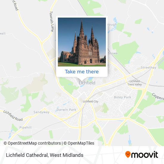 Lichfield Cathedral map