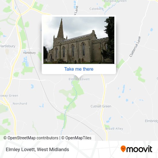 Elmley Lovett map