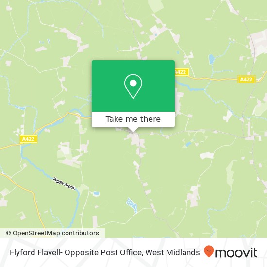 Flyford Flavell- Opposite Post Office map