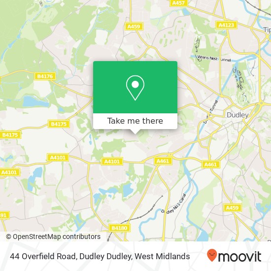 44 Overfield Road, Dudley Dudley map