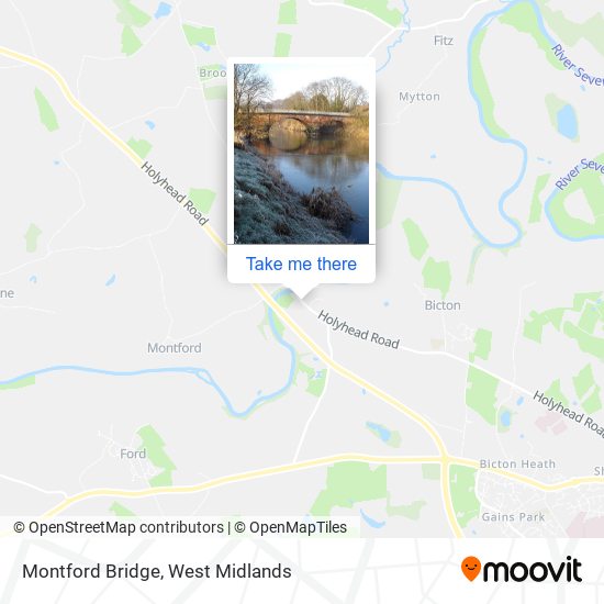Montford Bridge map