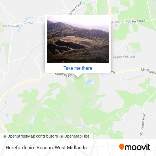 Herefordshire Beacon map