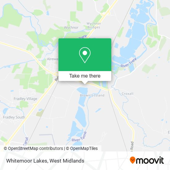 Whitemoor Lakes map