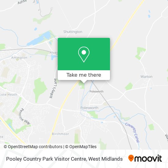 Pooley Country Park Visitor Centre map