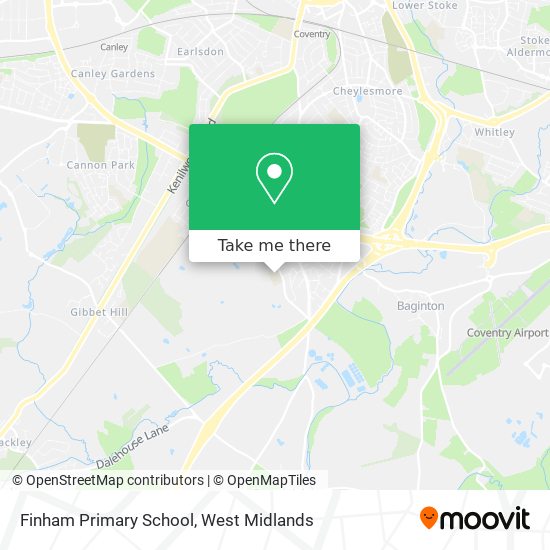 Finham Primary School map