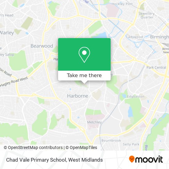 Chad Vale Primary School map