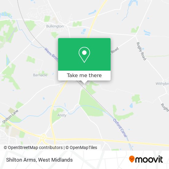 Shilton Arms map