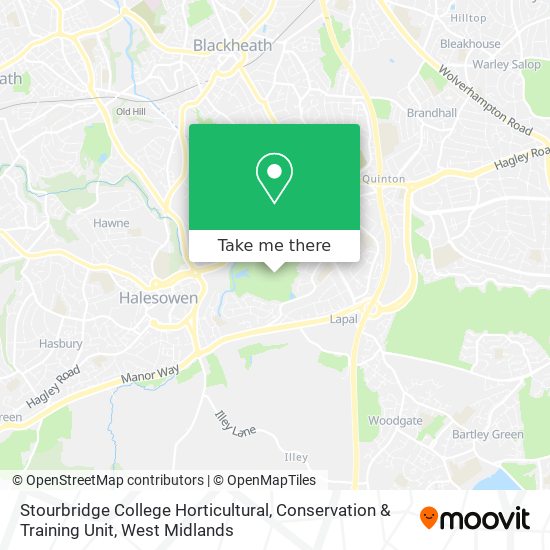 Stourbridge College Horticultural, Conservation & Training Unit map