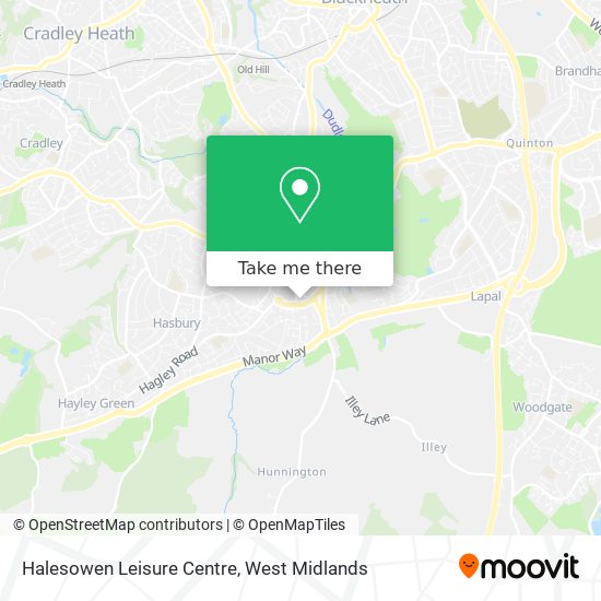 Halesowen Leisure Centre map