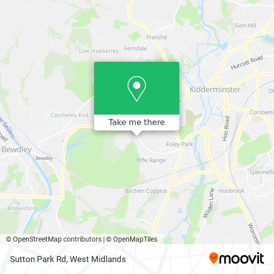 Sutton Park Rd map