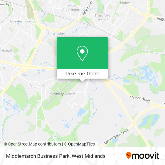 Middlemarch Business Park map