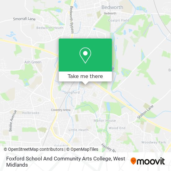 Foxford School And Community Arts College map