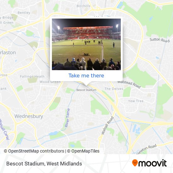 Bescot Stadium map