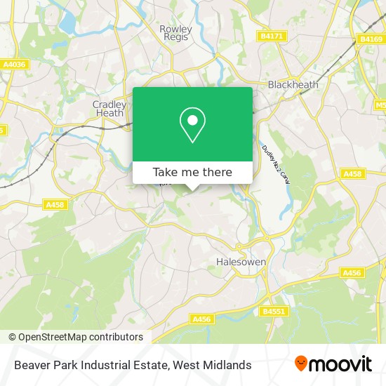 Beaver Park Industrial Estate map