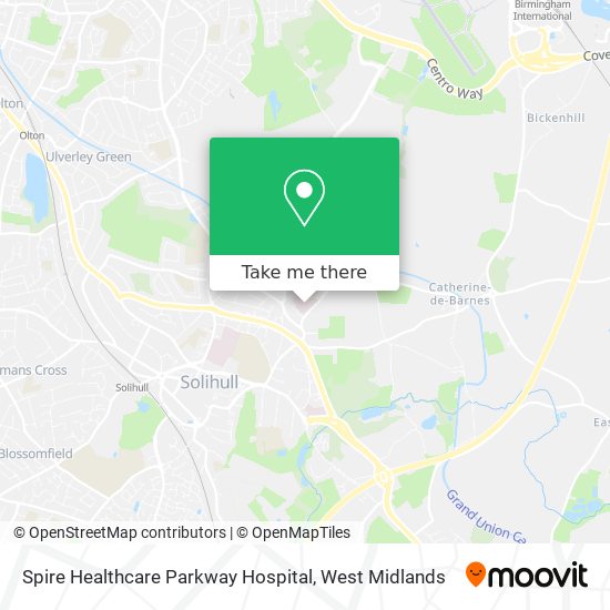 Spire Healthcare Parkway Hospital map