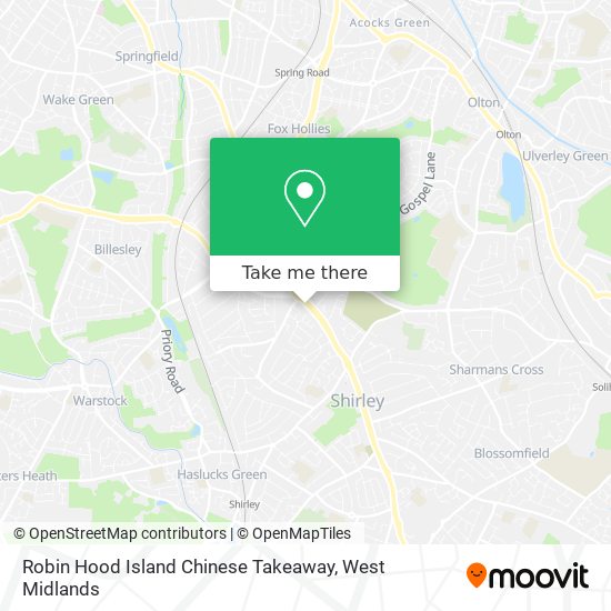 Robin Hood Island Chinese Takeaway map