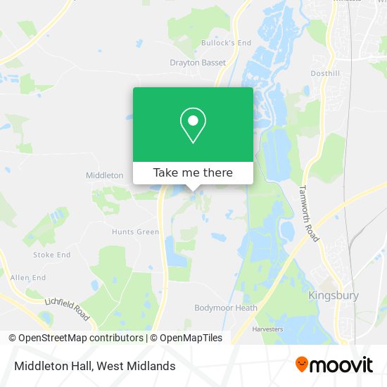 Middleton Hall map