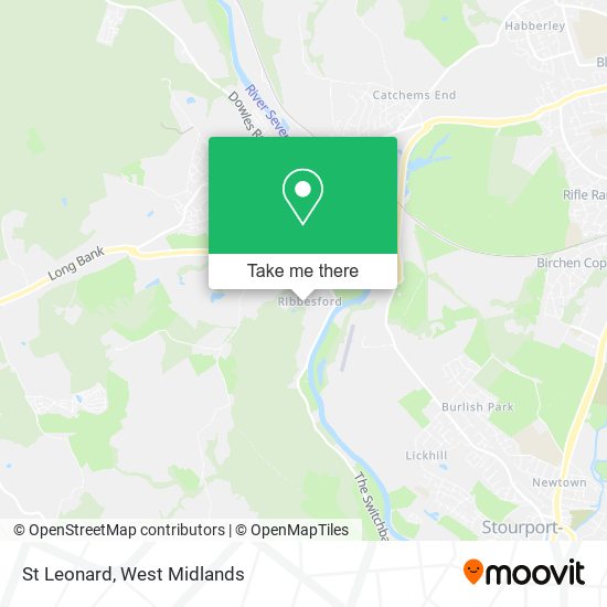 St Leonard map