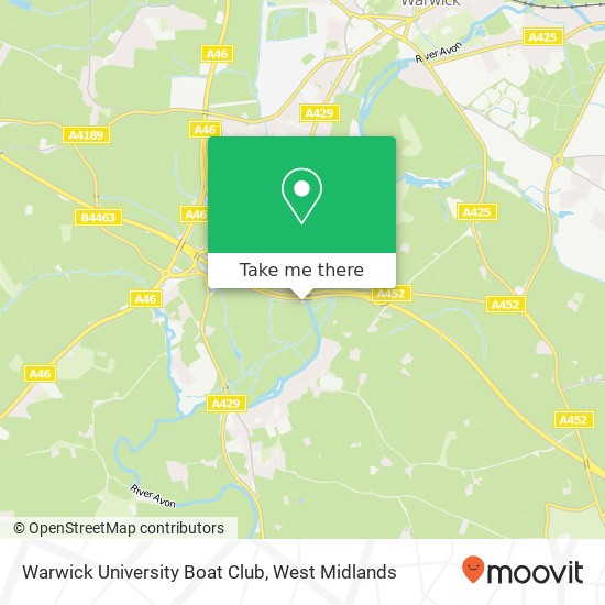 Warwick University Boat Club map