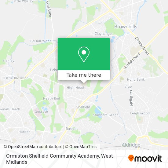 Ormiston Shelfield Community Academy map