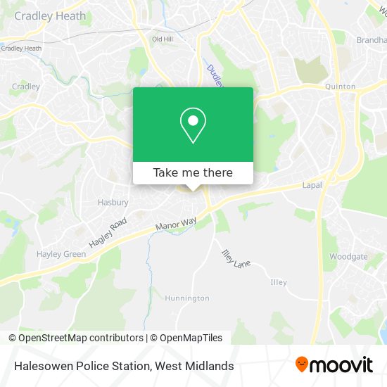 Halesowen Police Station map