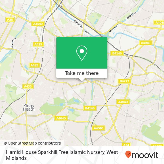 Hamid House Sparkhill Free Islamic Nursery map