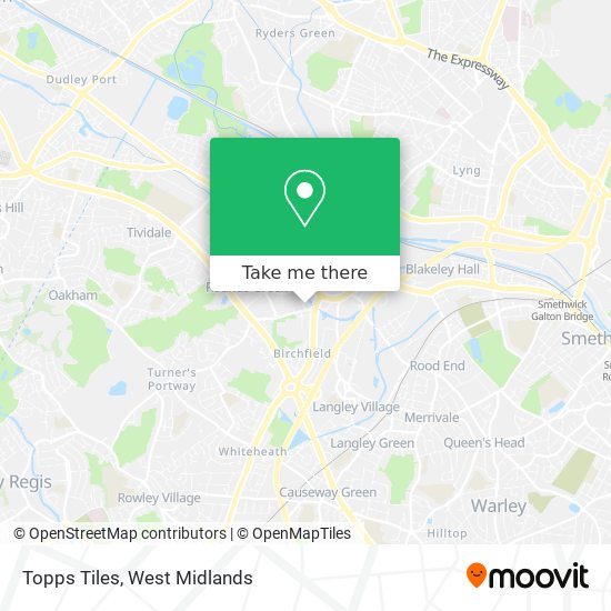 Topps Tiles map