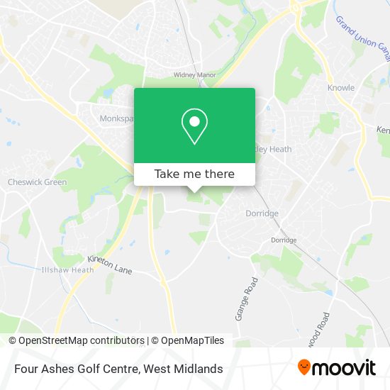 Four Ashes Golf Centre map