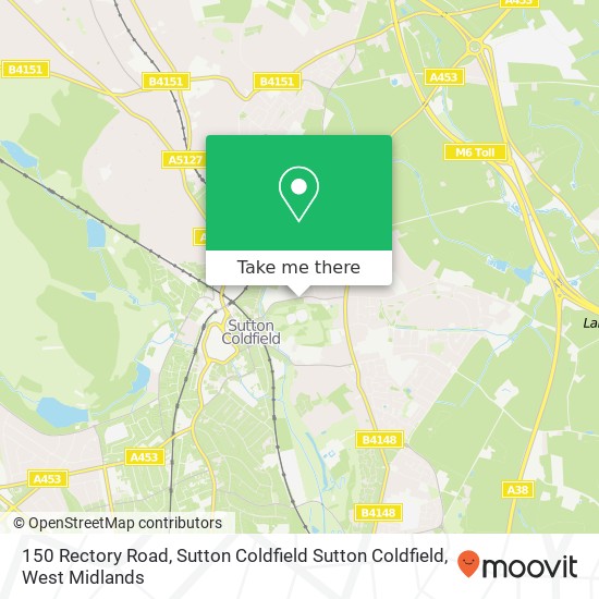 150 Rectory Road, Sutton Coldfield Sutton Coldfield map