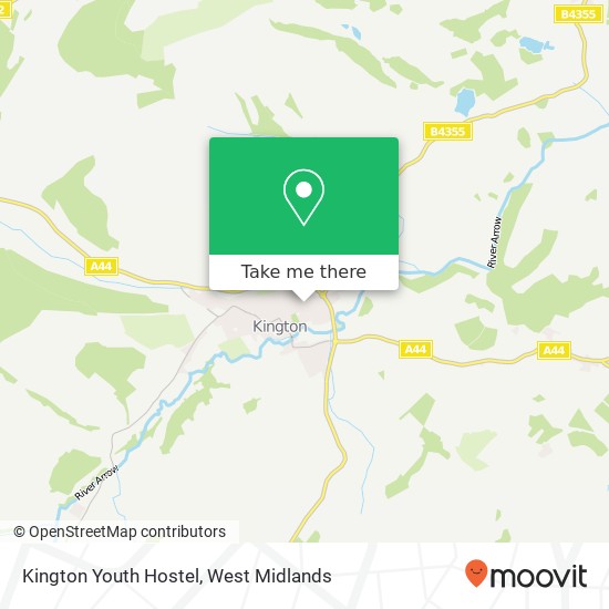 Kington Youth Hostel map