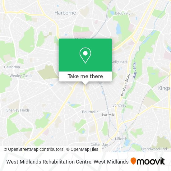 West Midlands Rehabilitation Centre map