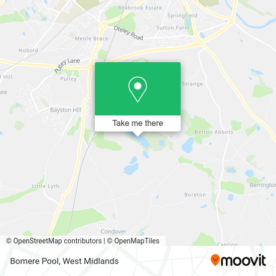 Bomere Pool map