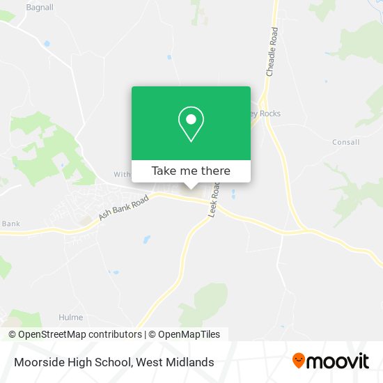 Moorside High School map