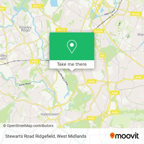 Stewarts Road Ridgefield map